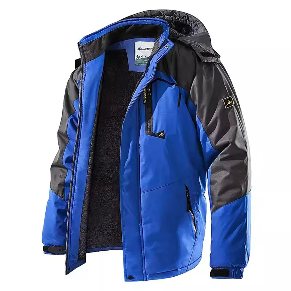Men's Waterproof Fleece-Lined Ski Parka