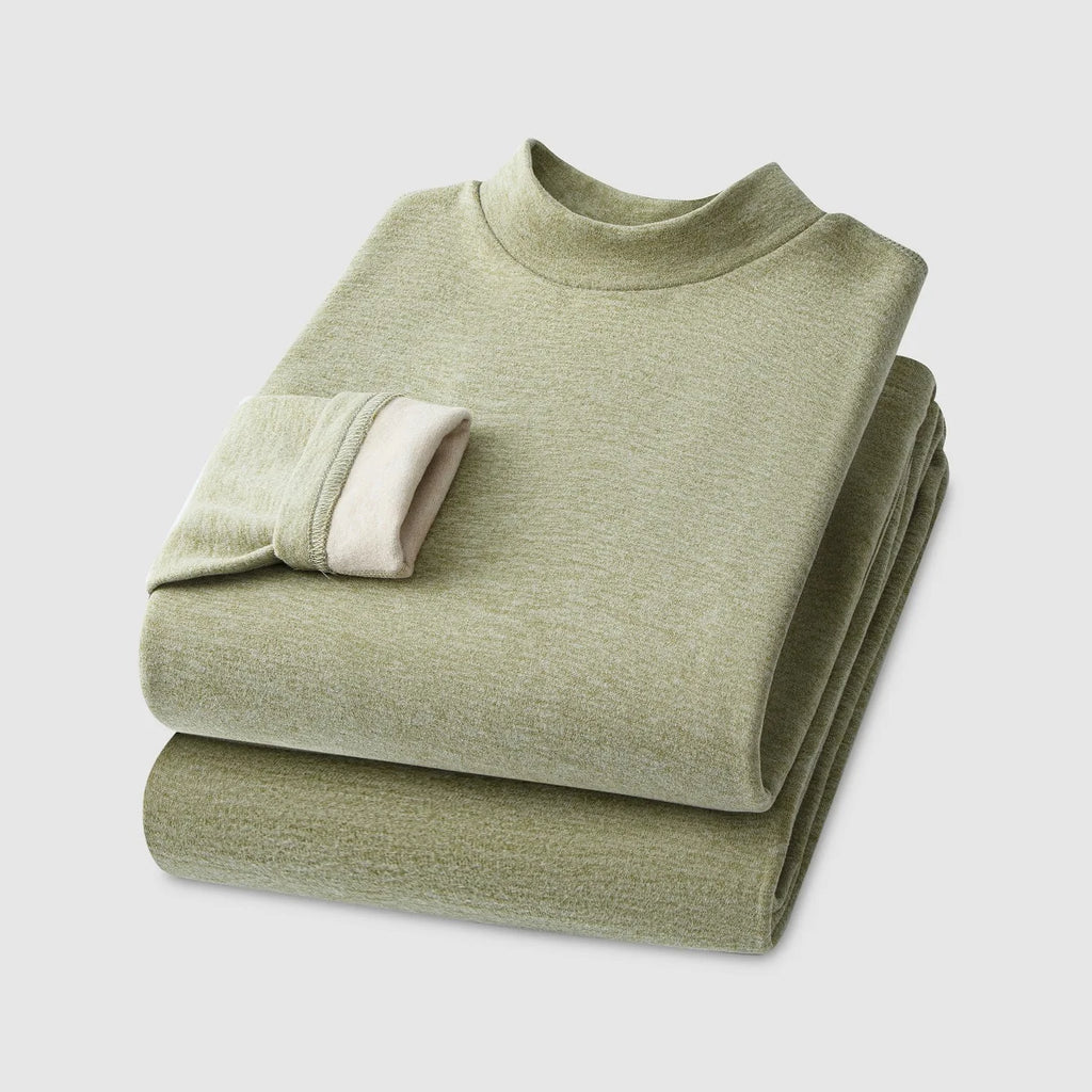 Cashmere Thermal Underwear Set - Long Sleeve Top and Pants