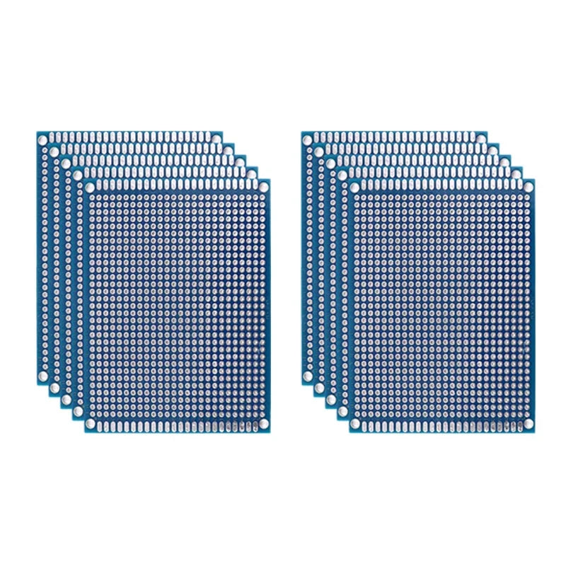 Blue Double-Sided PCB Prototype Board for DIY Soldering