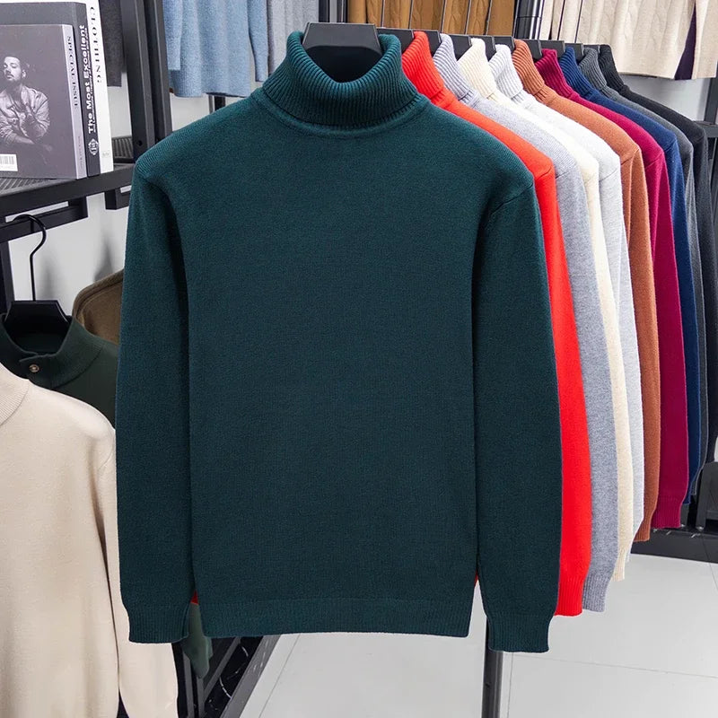 Men's Knitted Turtleneck Sweater