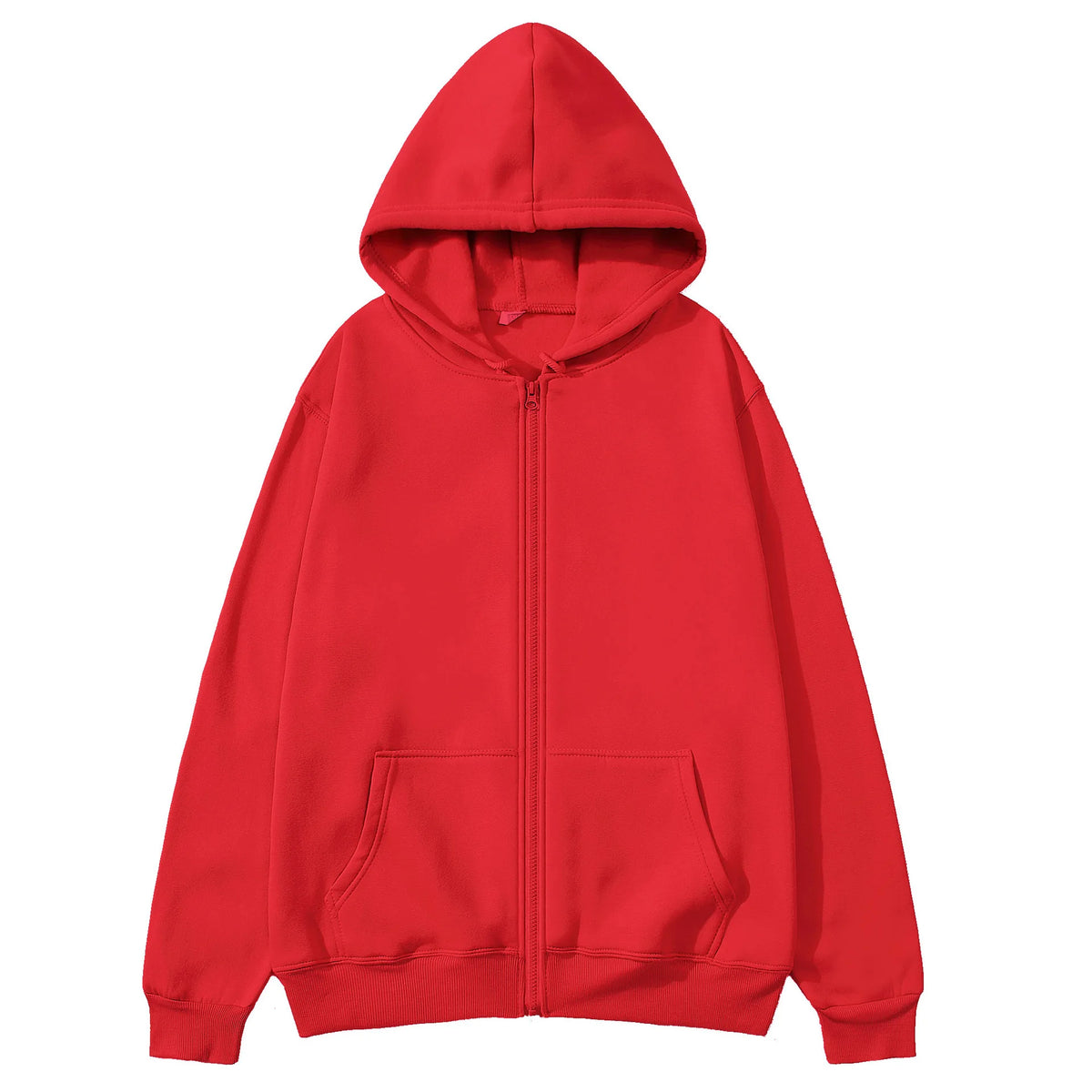Warm Lamb Wool Zip-Up Hoodie Jacket