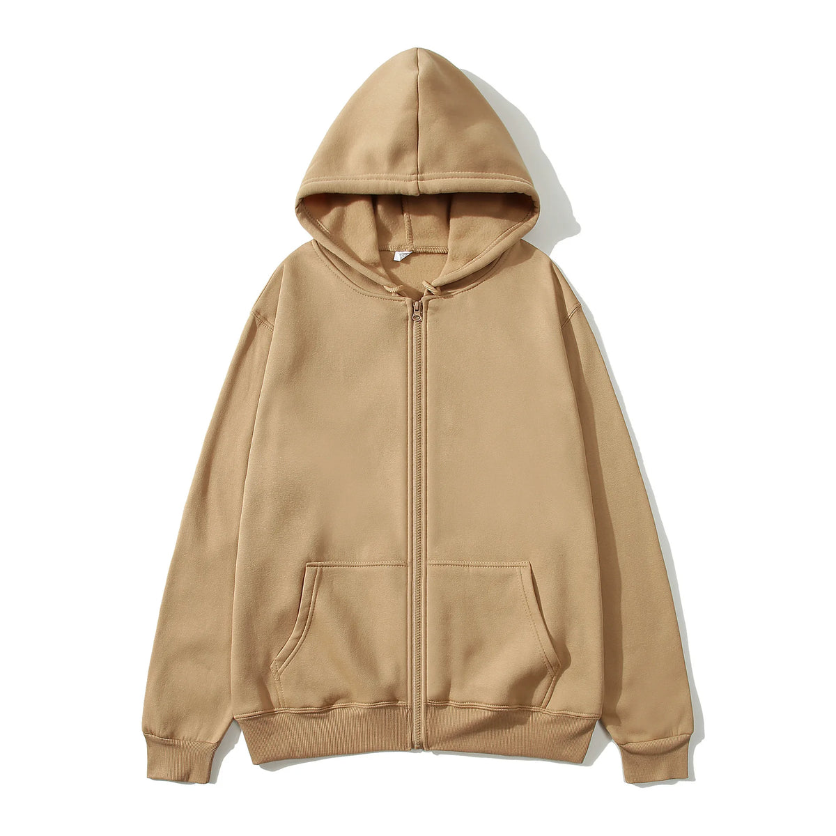 Warm Lamb Wool Zip-Up Hoodie Jacket
