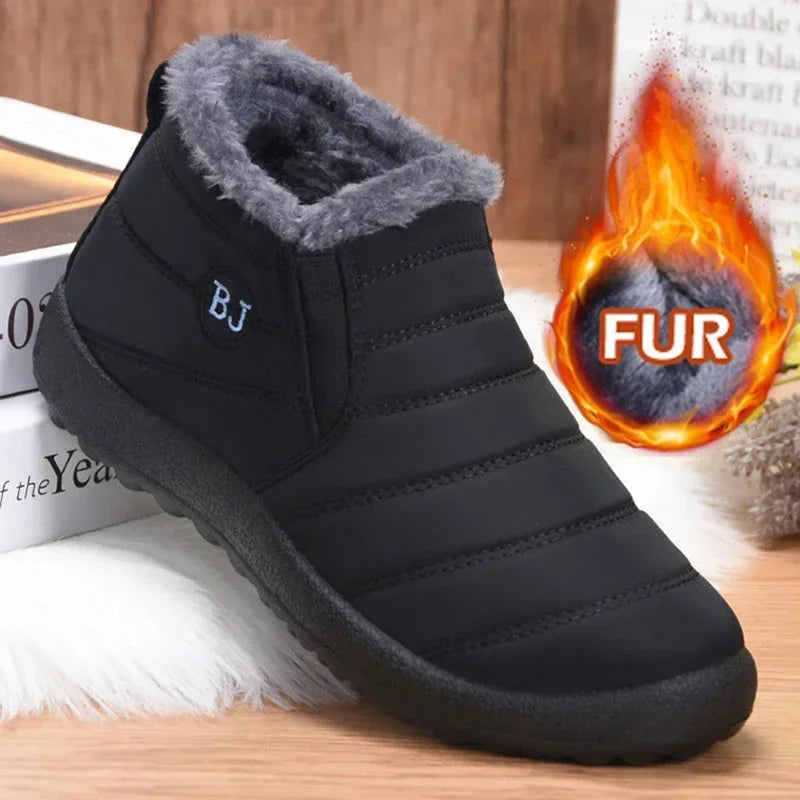 Women's Fur Collar Winter Snow Boots