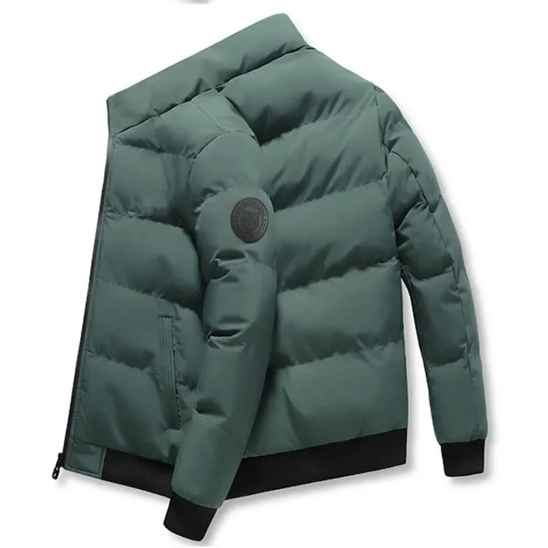 Men's Down-Style Padded Winter Jacket