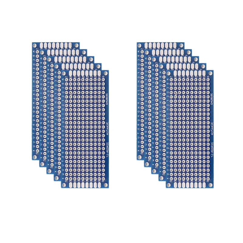 Blue Double-Sided PCB Prototype Board for DIY Soldering