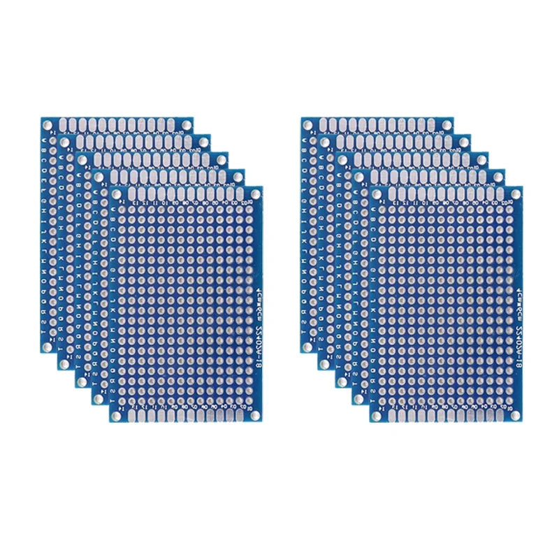 Blue Double-Sided PCB Prototype Board for DIY Soldering