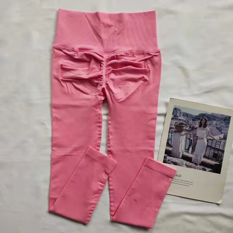 Women's High-Waisted Seamless Yoga Leggings