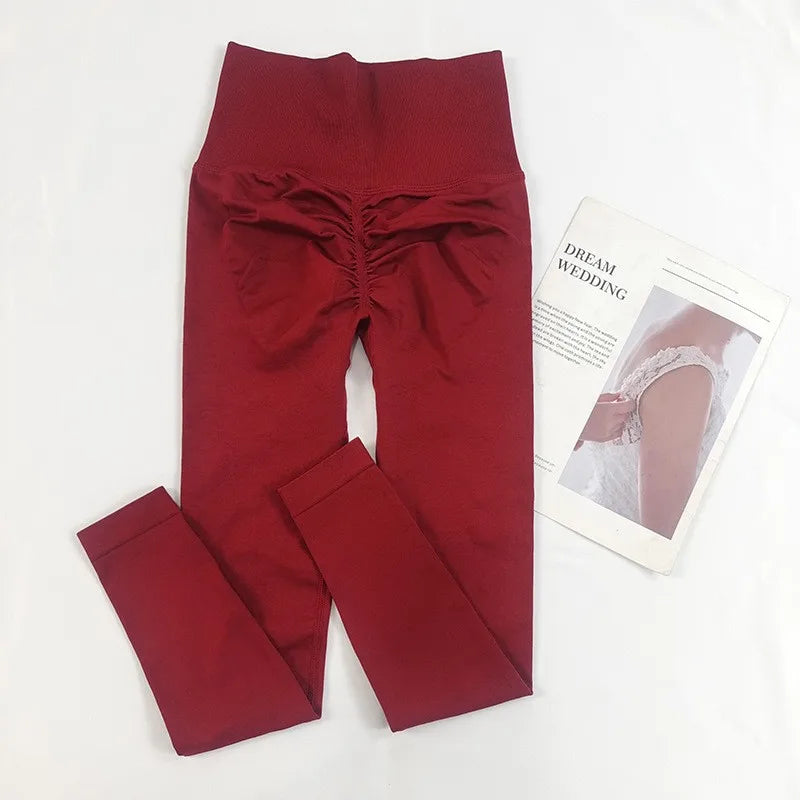 Women's High-Waisted Seamless Yoga Leggings