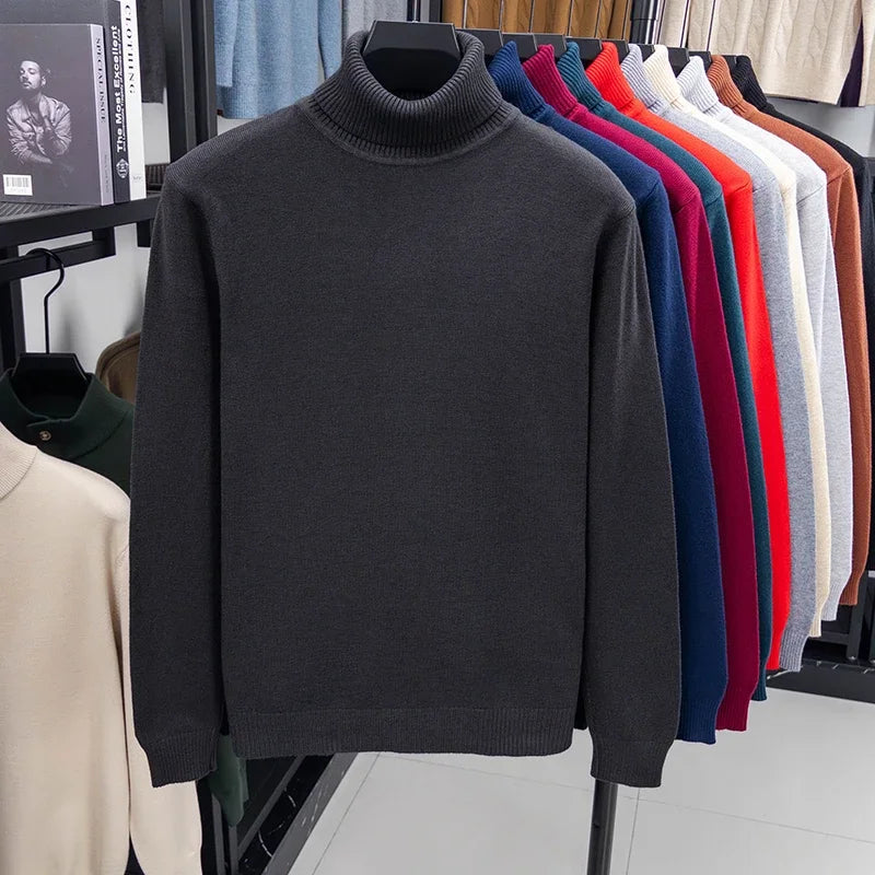 Men's Knitted Turtleneck Sweater