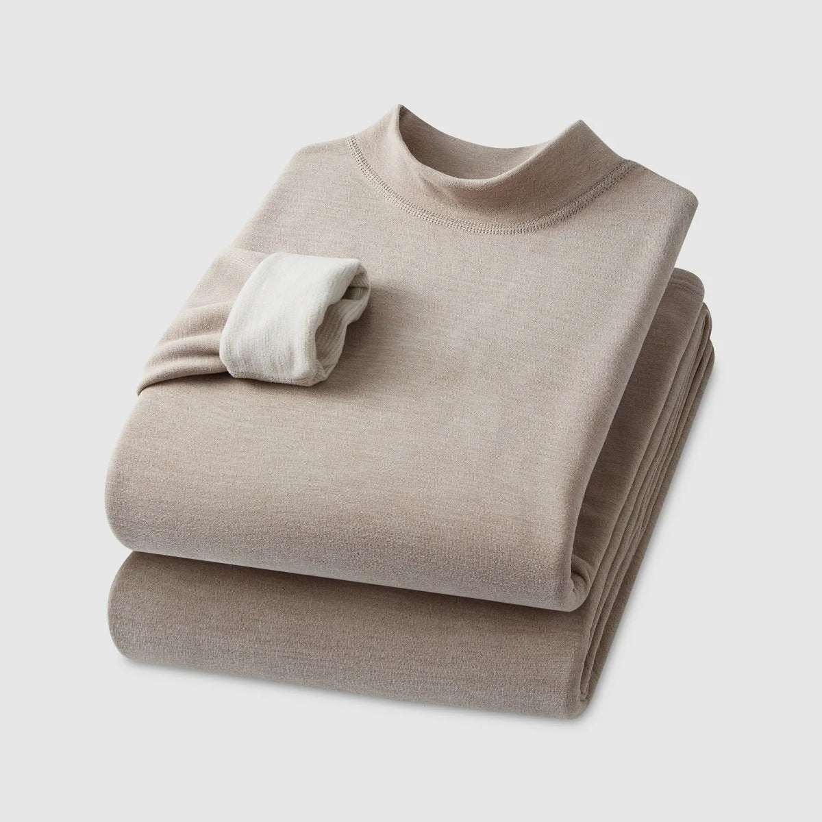 Cashmere Thermal Underwear Set - Long Sleeve Top and Pants