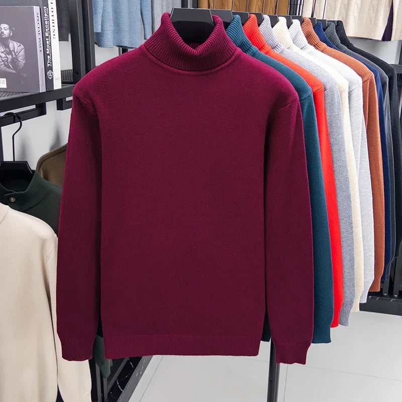 Men's Knitted Turtleneck Sweater