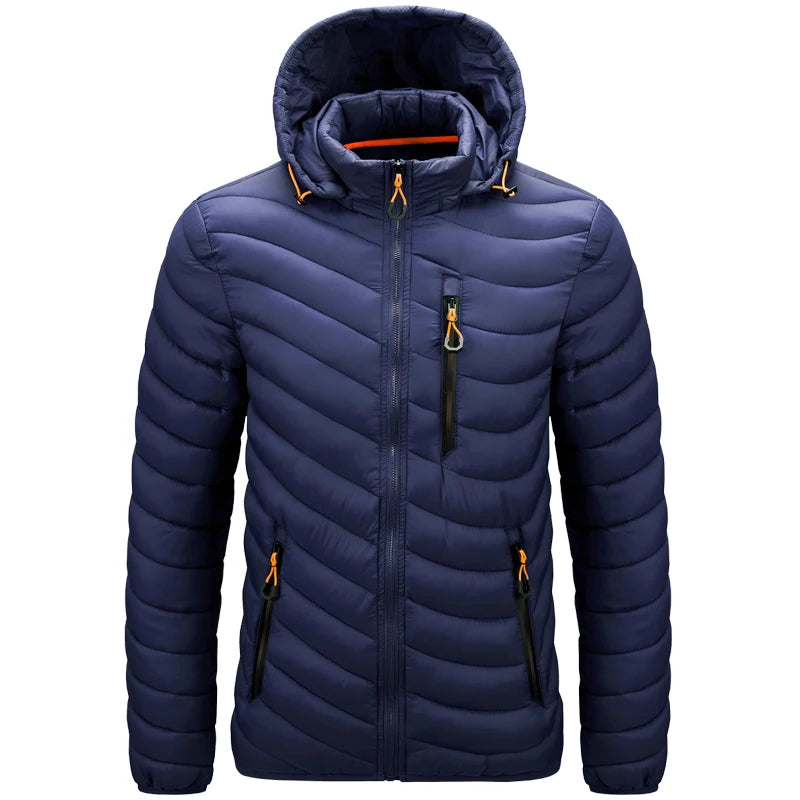 Men's Lightweight Insulated Hooded Puffer Jacket