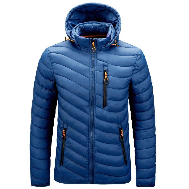 Men's Lightweight Insulated Hooded Puffer Jacket