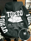 Tokyo Underground Car Graphic Pullover Hoodie