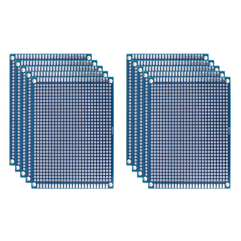 Blue Double-Sided PCB Prototype Board for DIY Soldering
