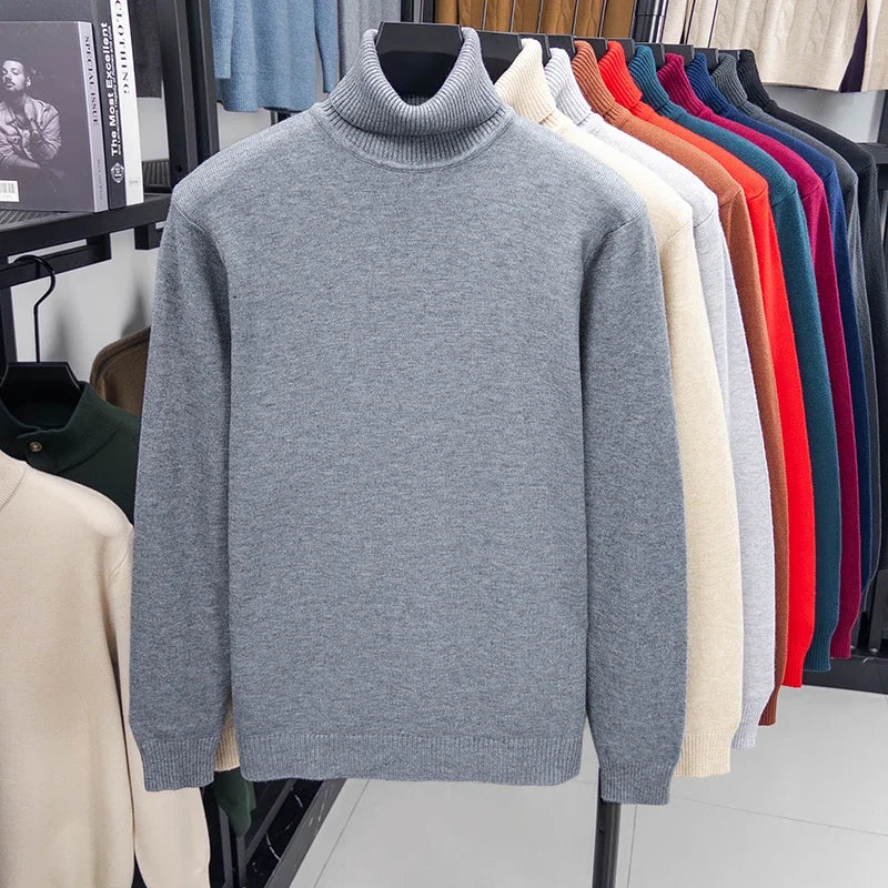 Men's Knitted Turtleneck Sweater
