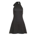 Women's Polka Dot Halter Mini Dress