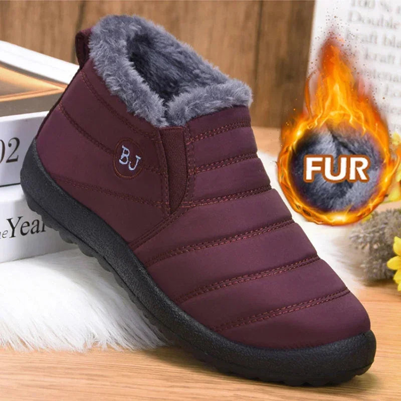 Women's Fur Collar Winter Snow Boots
