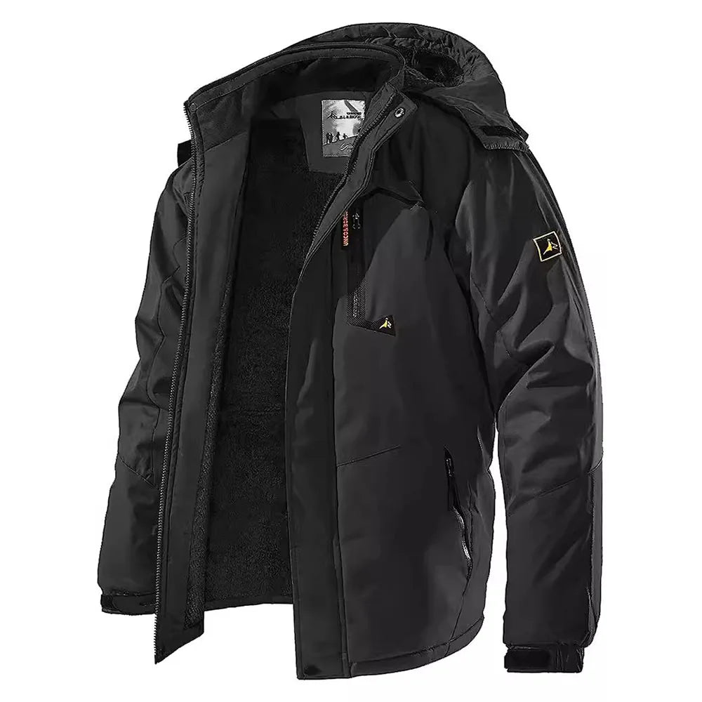 Men's Waterproof Fleece-Lined Ski Parka