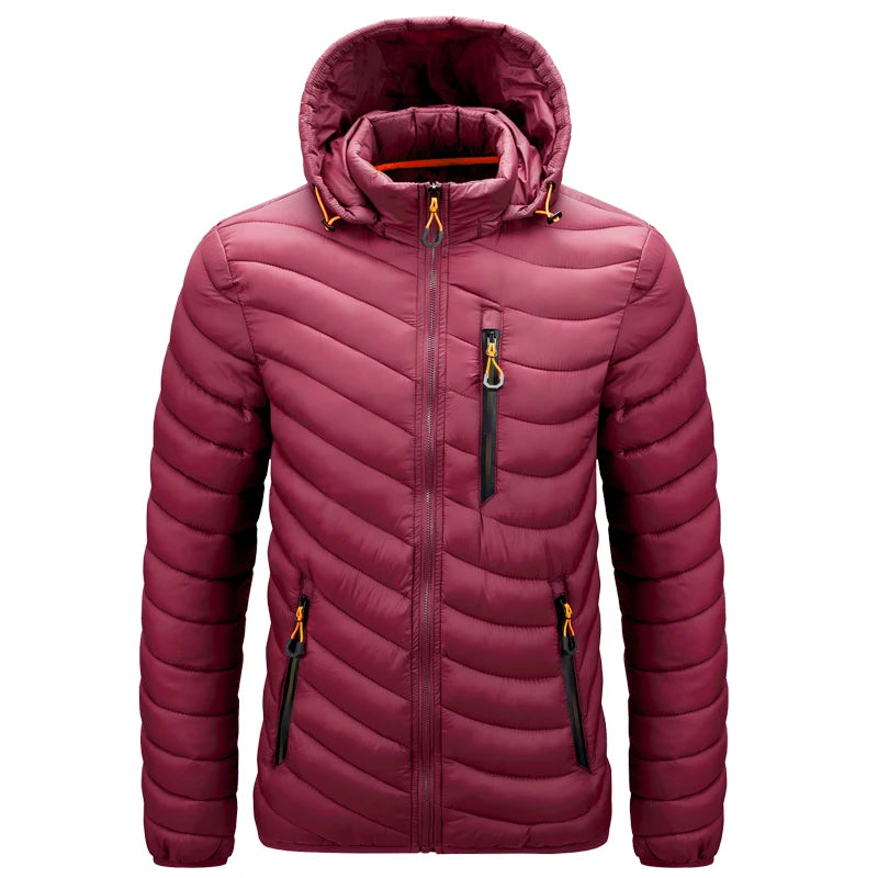 Men's Lightweight Insulated Hooded Puffer Jacket
