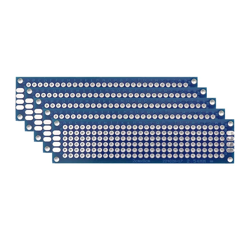 Blue Double-Sided PCB Prototype Board for DIY Soldering