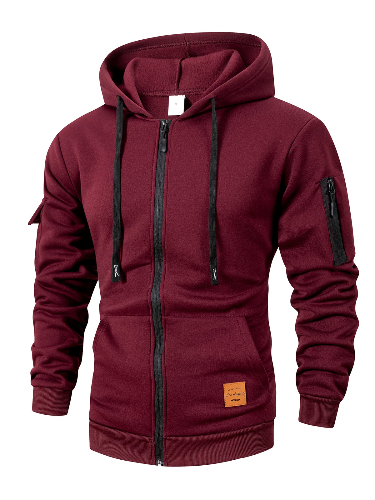 Men's Slim-Fit Zip-Up Hoodie
