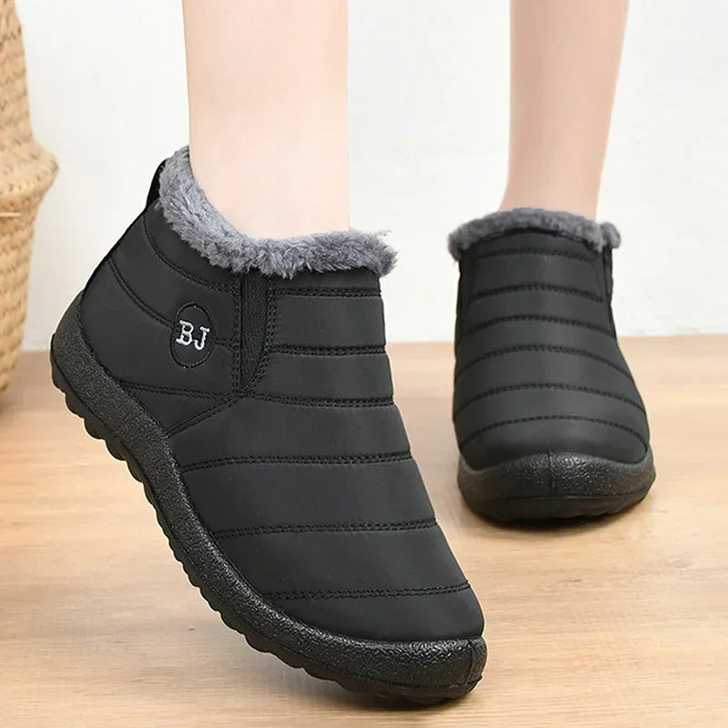 Women's Fur Collar Winter Snow Boots
