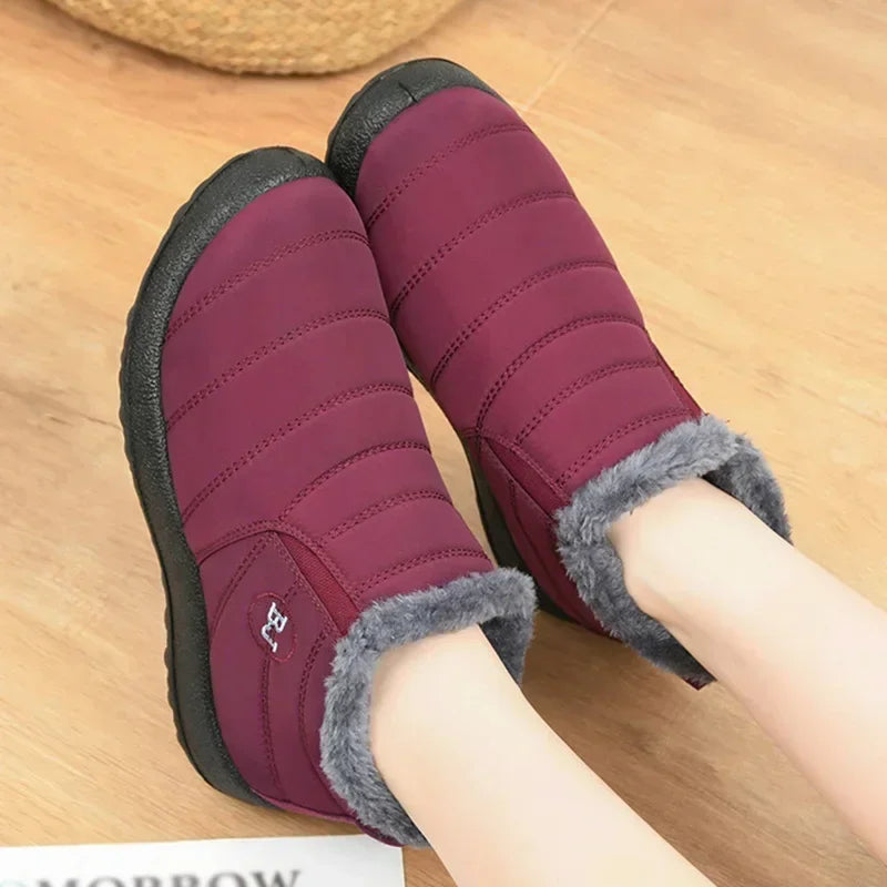 Women's Fur Collar Winter Snow Boots
