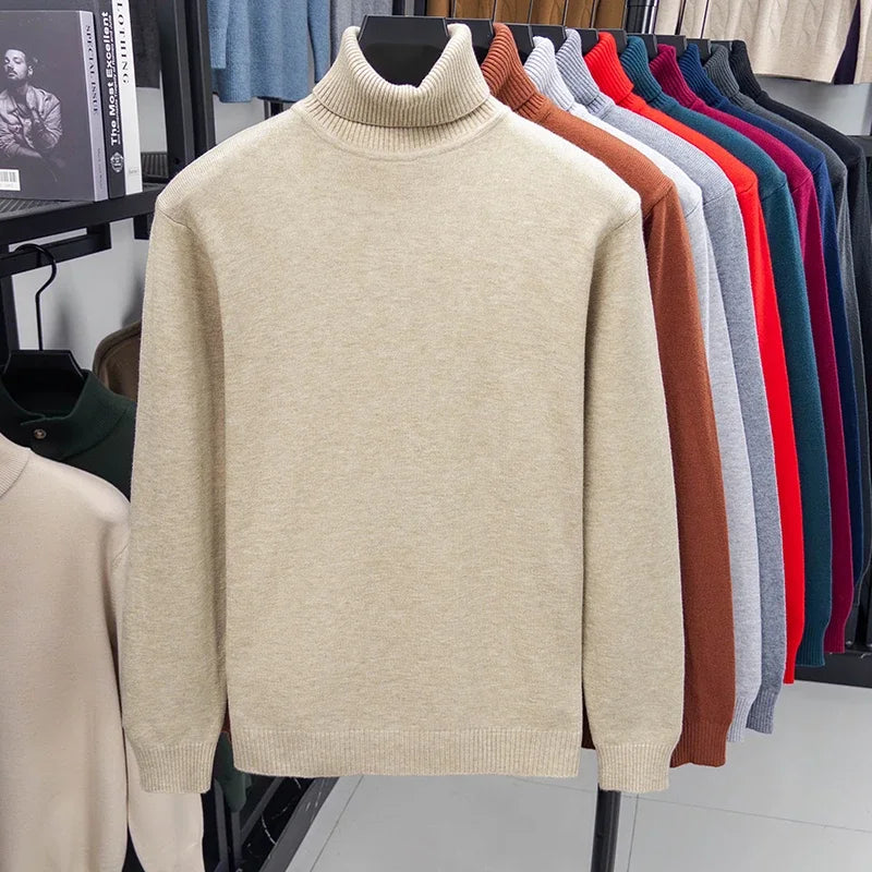 Men's Knitted Turtleneck Sweater
