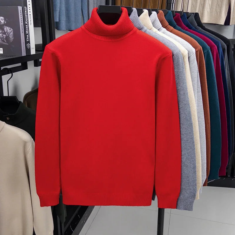 Men's Knitted Turtleneck Sweater