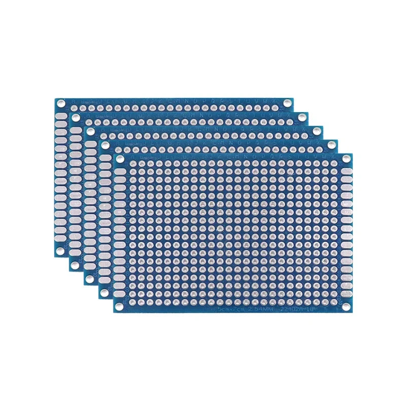 Blue Double-Sided PCB Prototype Board for DIY Soldering