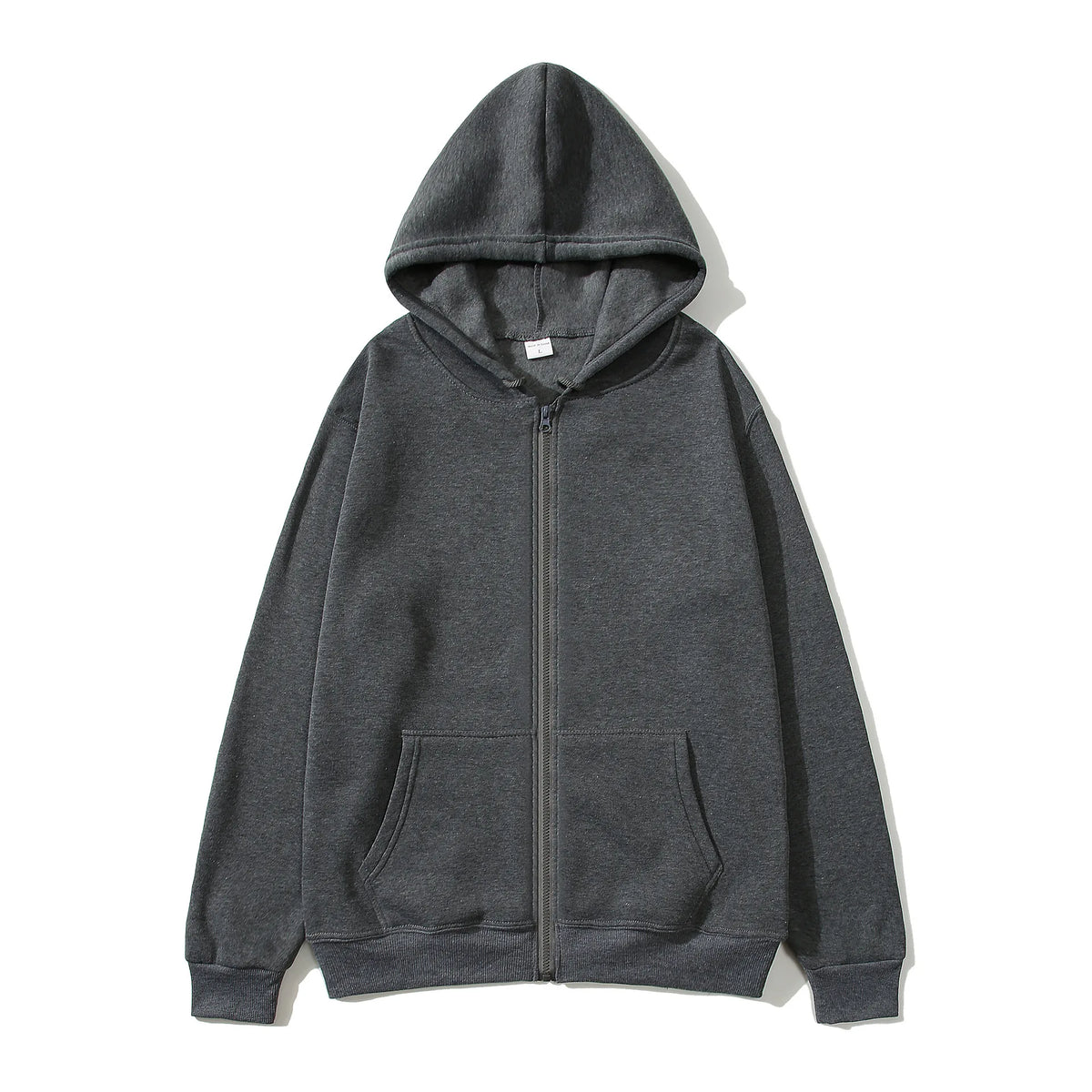 Warm Lamb Wool Zip-Up Hoodie Jacket