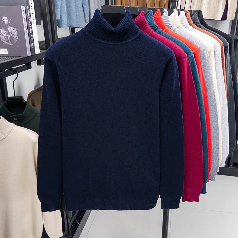 Men's Knitted Turtleneck Sweater