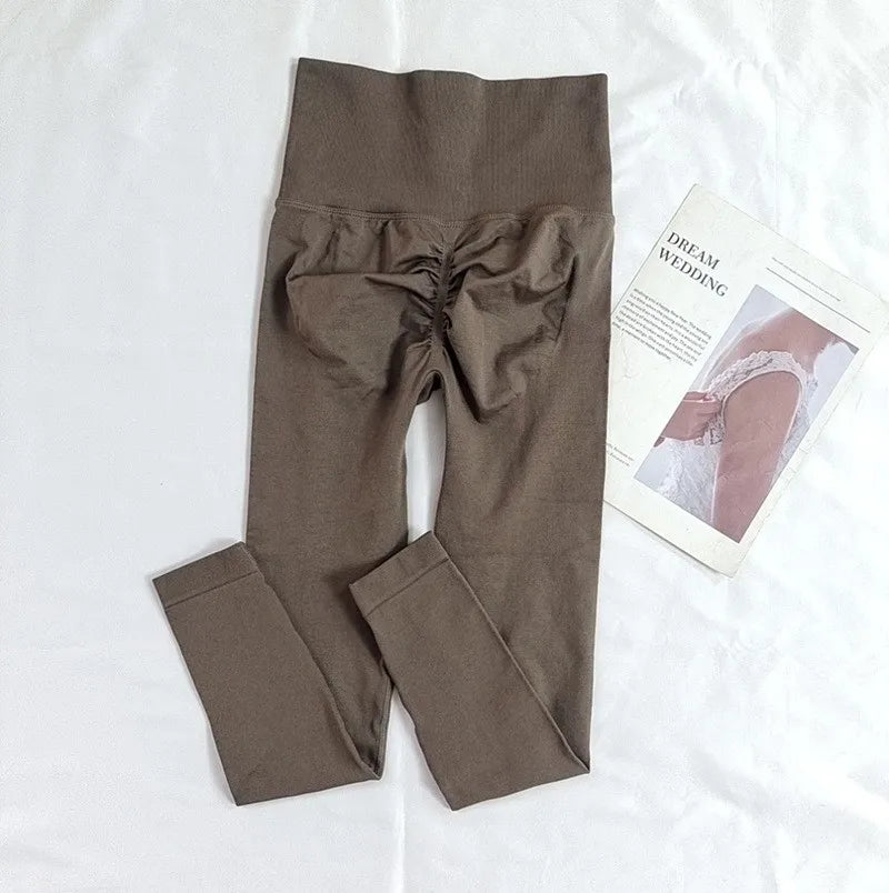 Women's High-Waisted Seamless Yoga Leggings