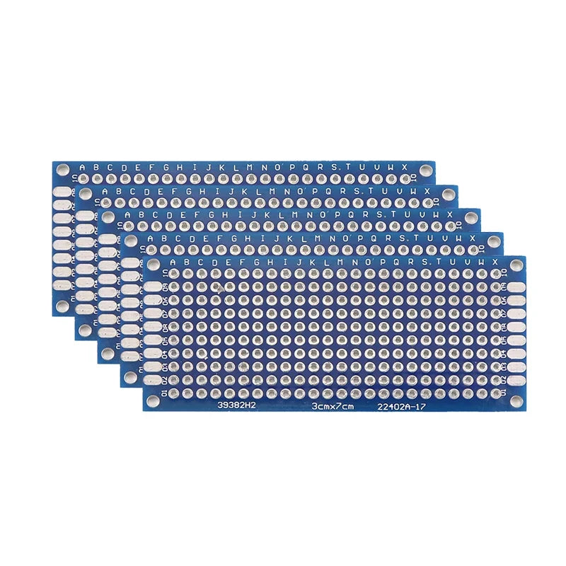 Blue Double-Sided PCB Prototype Board for DIY Soldering