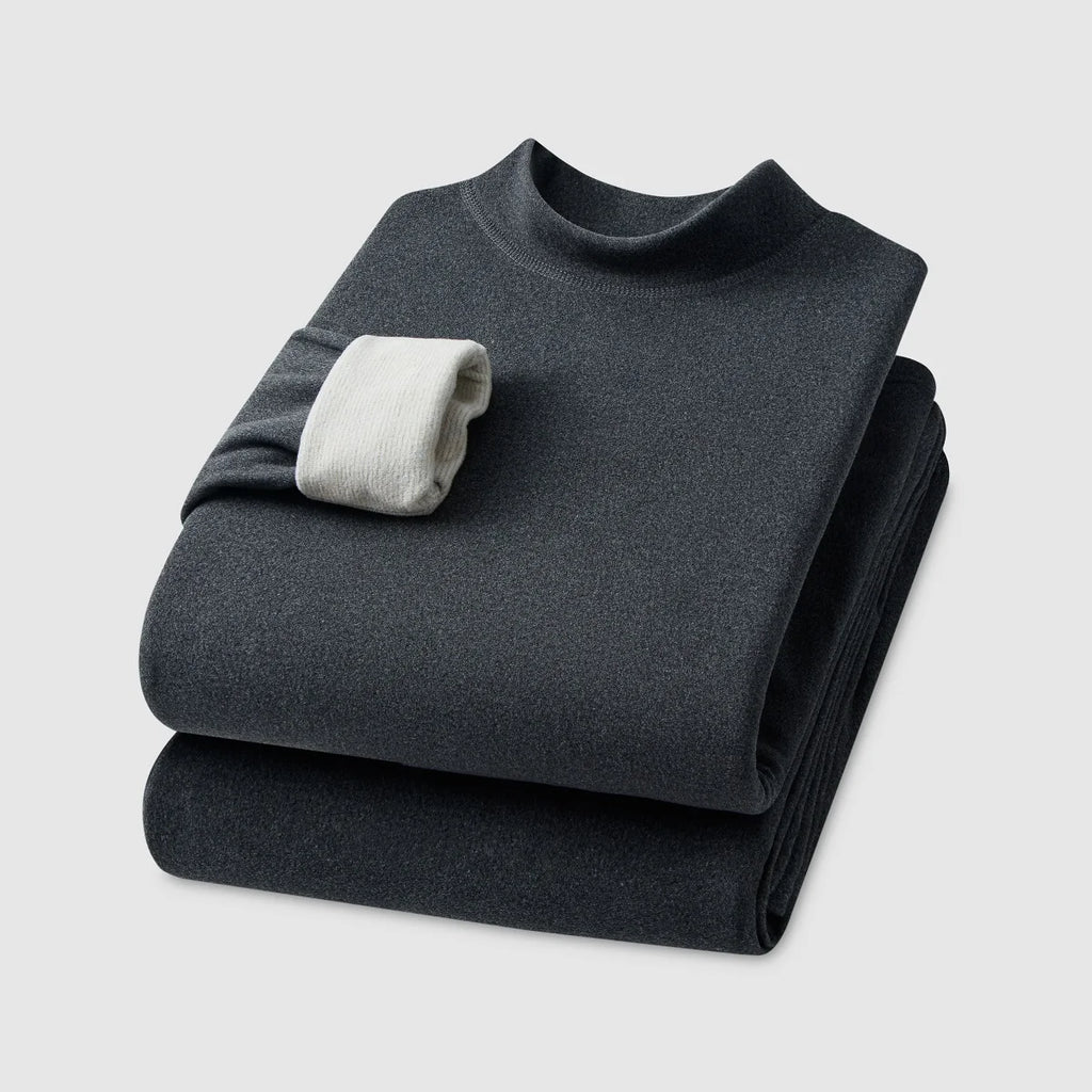 Cashmere Thermal Underwear Set - Long Sleeve Top and Pants