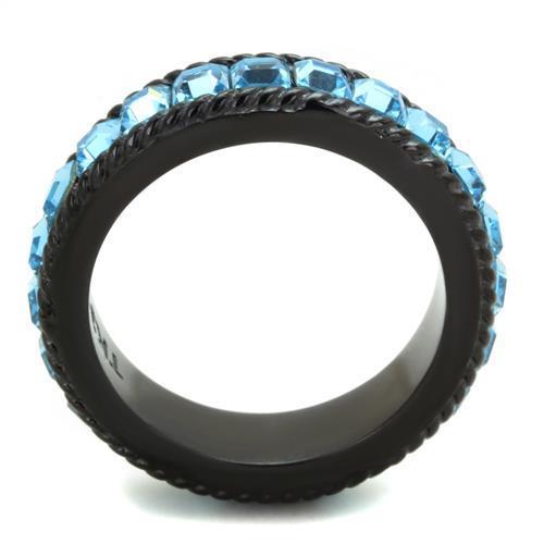 IP Black(Ion Plating) Stainless Steel Ring with Top Grade
