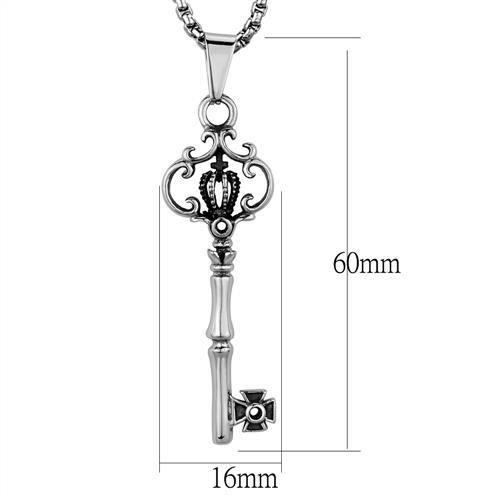 High polished (no plating) Stainless Steel Necklace with No