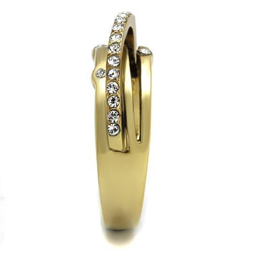 IP Gold(Ion Plating) Stainless Steel Ring with Top Grade