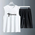 Men's Tank Top Sets 2026 Summer Quick drying beach Breathable men's tracksuit running sports seaside oversize Two-piece sets