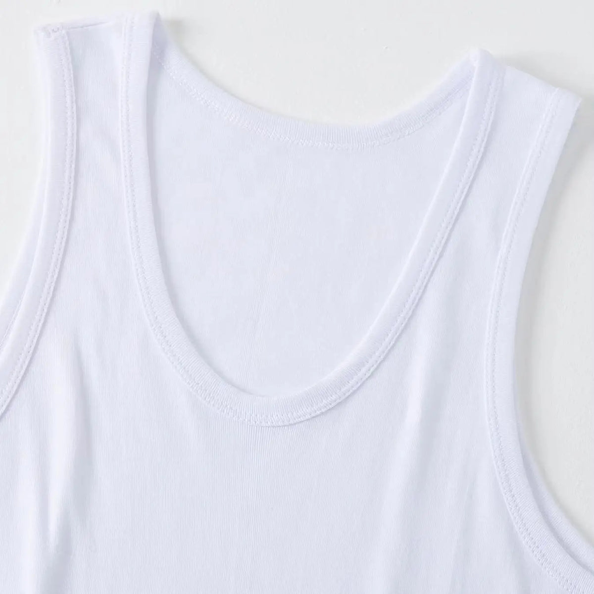 3-piece Men's Seasonal Plus Size Solid Color Casual Vest Comfortable Round Neck Sports And Fitness Top Versatile Soft Base Shirt