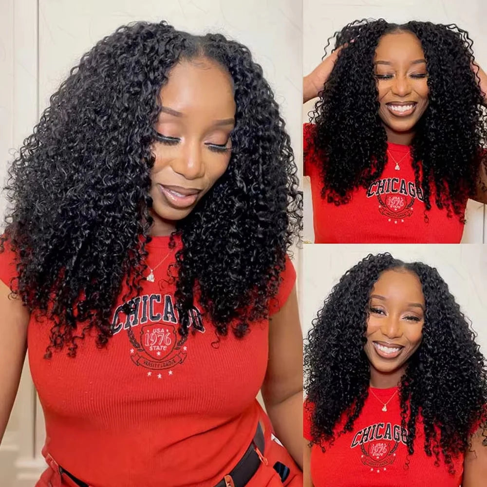 Burmese Curly Crochet Human Hair Extensions