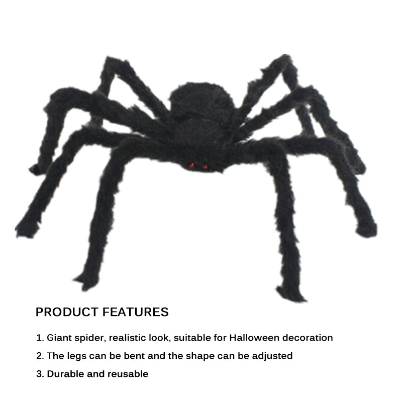 Halloween Props Giant Spider Hairy Decoration
