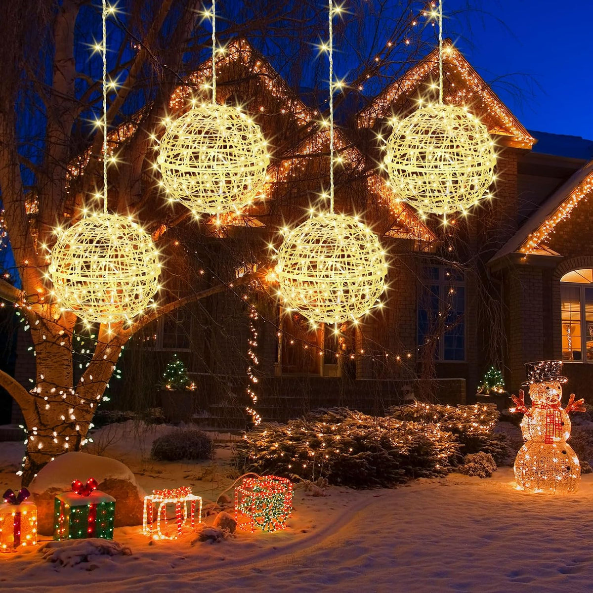 Outdoor Christmas Balls LED String Lights