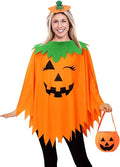 3 PCS Pumpkin Costume for Women,Halloween Costumes for Women Adult