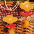 Pop Of Yellow Floral Earrings