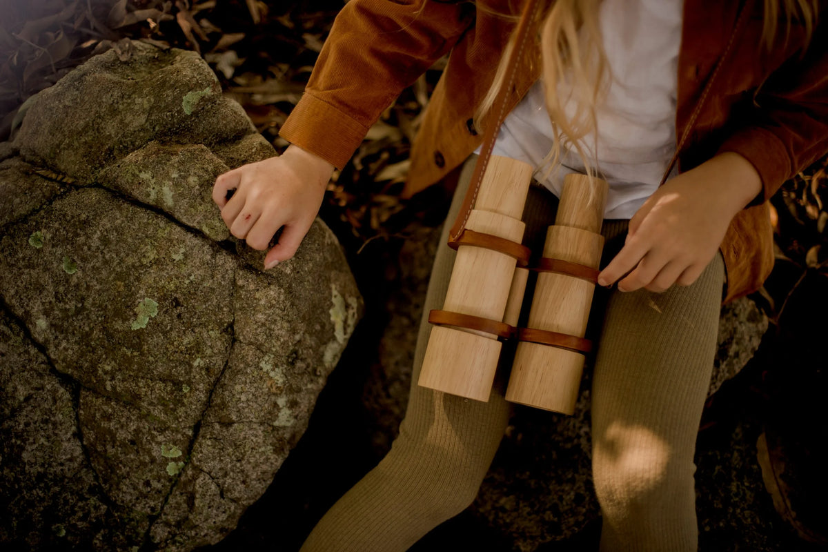 QToys Australia (USA) Wooden Binoculars