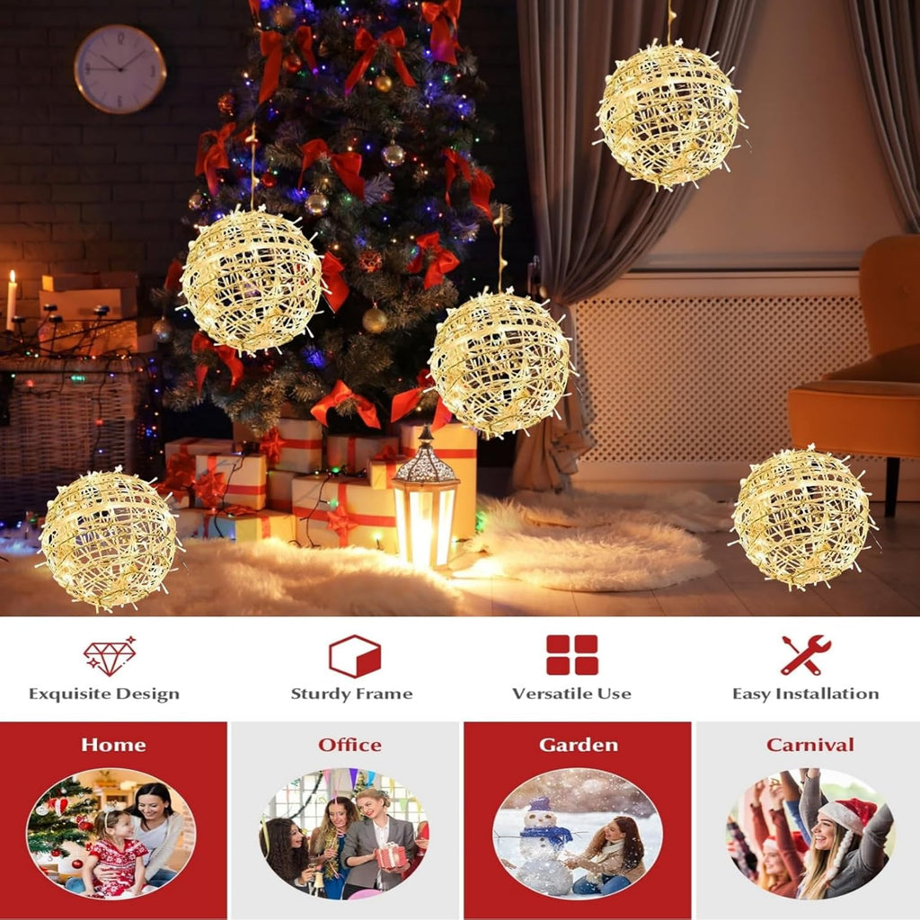 Outdoor Christmas Balls LED String Lights