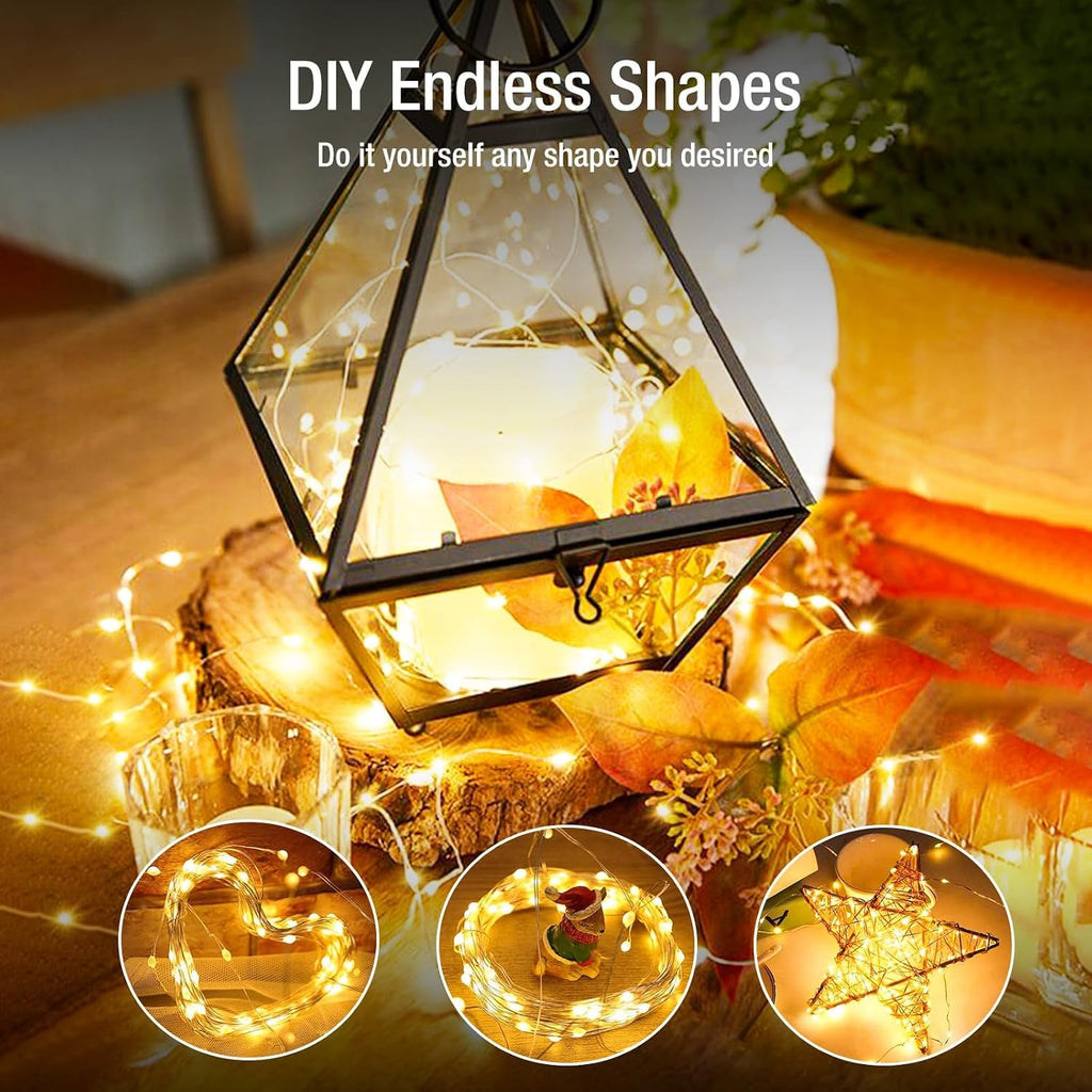 30 Units 7ft LED Fairy String Lights Warm White Battery Powered Decor