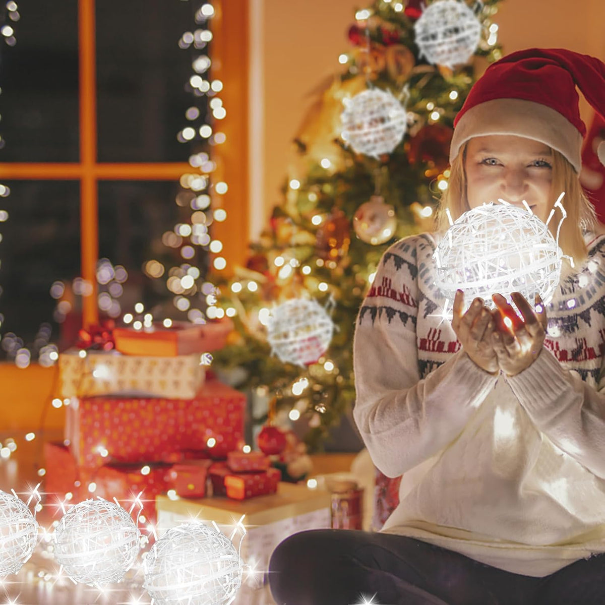 Outdoor Christmas Balls LED Globe Lights
